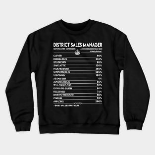 District Sales Manager T Shirt - District Sales Manager Factors Daily Gift Item Tee Crewneck Sweatshirt